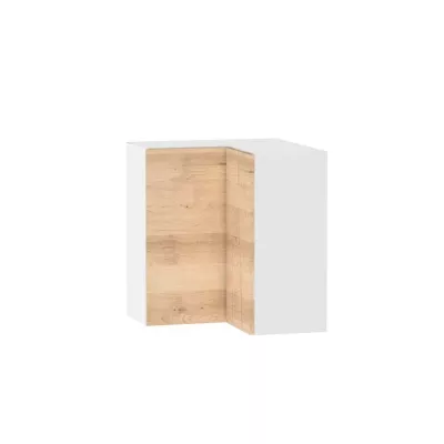 Kuchyňská rohová skříňka ADAMA - šířka 65 cm, buk artisan / bílá