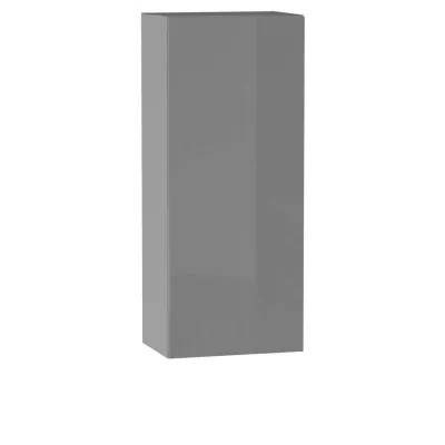 Policová kuchyňská skříňka ADAMA - šířka 45 cm, lesklá šedá / šedá