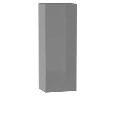 Policová kuchyňská skříňka ADAMA - šířka 40 cm, lesklá šedá / šedá
