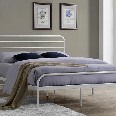 Manželská postel GINA - 140x200 cm, bílá