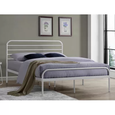 Manželská postel GINA - 140x200 cm, bílá
