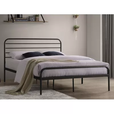 Manželská postel GINA - 140x200 cm, černá