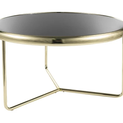 Konferenční stolek TAKIS - černý / zlatý