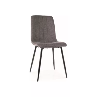 Čalouněná židle EVERLY - černá / tmavě šedá