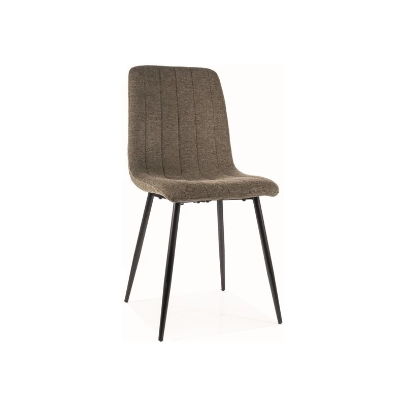 Čalouněná židle EVERLY - černá / olivová