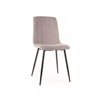 Čalouněná židle EVERLY - černá / šedá