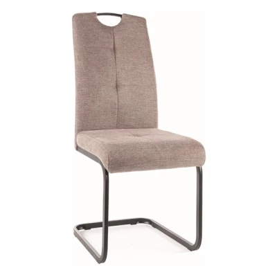Čalouněná židle KASJA - černá / béžová