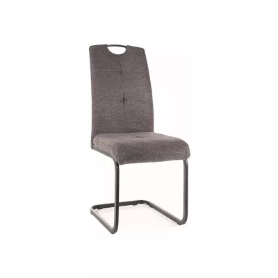 Čalouněná židle KASJA - černá / tmavě šedá