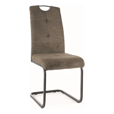 Čalouněná židle KASJA - černá / olivová