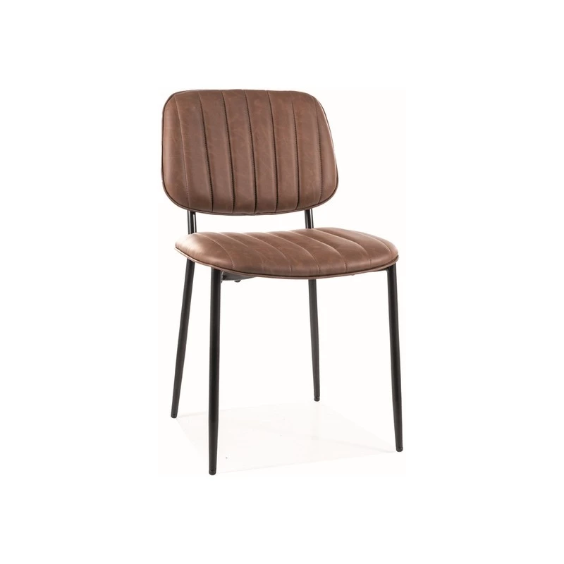 Čalouněná židle ISLA - černá / hnědá