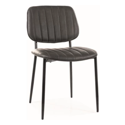 Čalouněná židle ISLA - černá / šedá