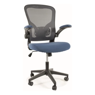 Otočná židle DALAL - šedá / modrá