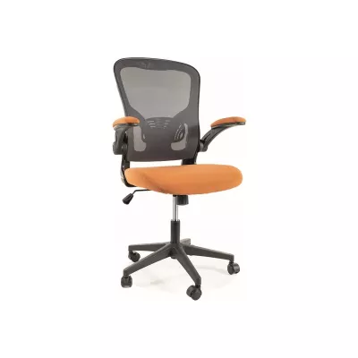 Otočná židle DALAL - šedá / oranžová