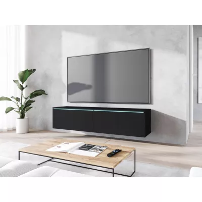 TV stolek CERIEE 140 - černý grafitový