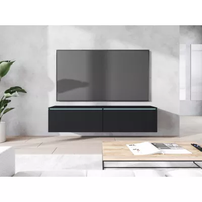 TV stolek CERIEE 140 - černý grafitový