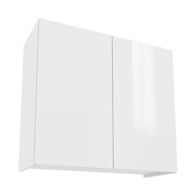 Horní kuchyňská skříňka IRENA - šířka 80 cm, lesklá bílá
