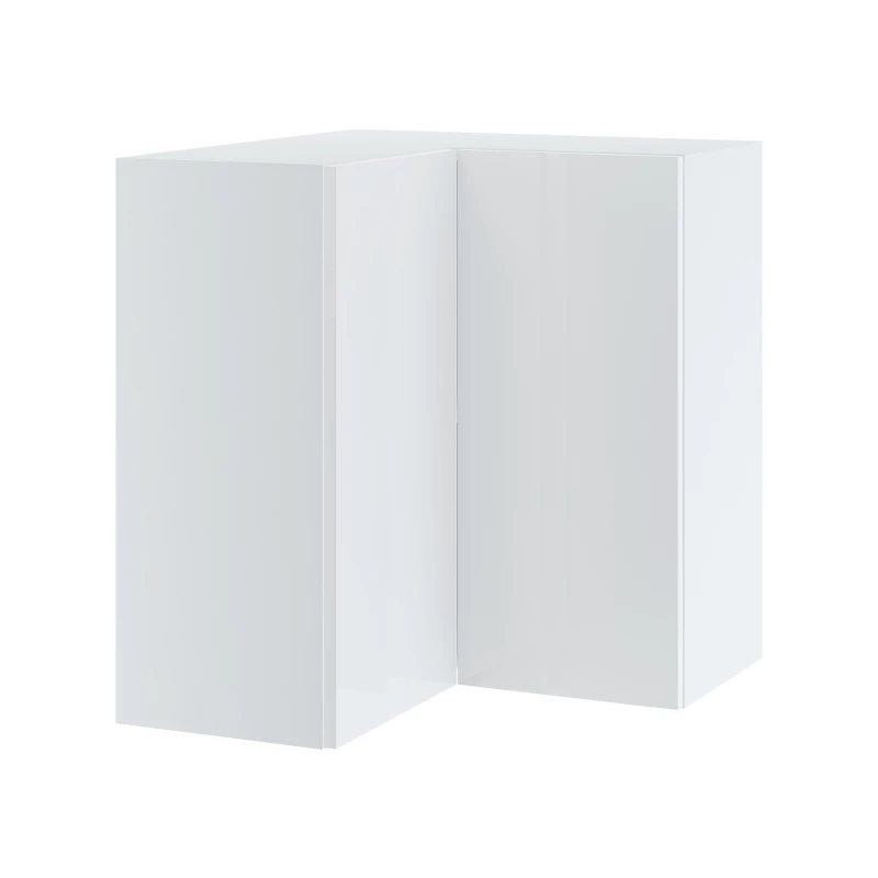 Kuchyňská rohová skříňka IRENA - šířka 65 cm, lesklá bílá