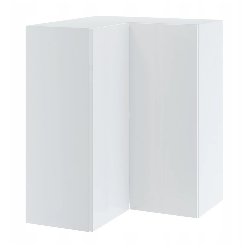 Rohová kuchyňská skříňka IRENA - šířka 65 cm, lesklá bílá