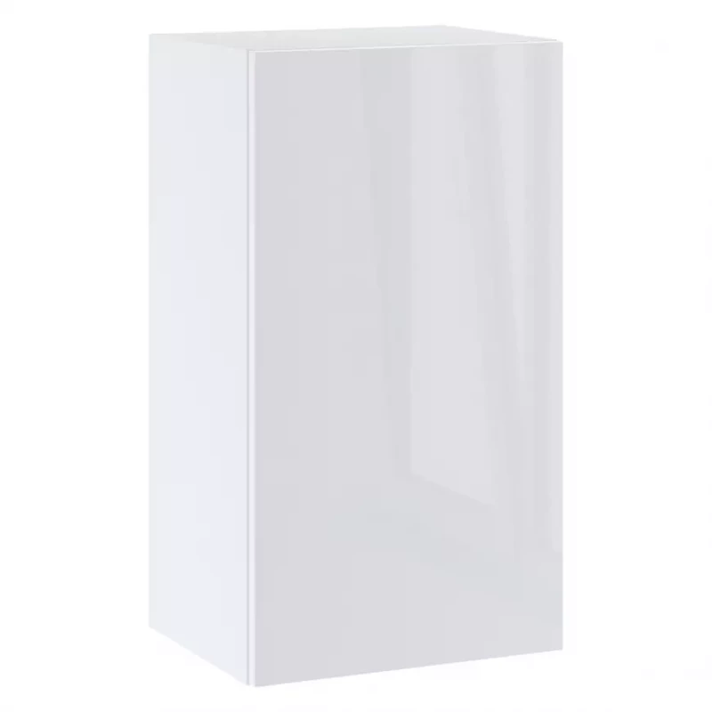Policová kuchyňská skříňka IRENA - šířka 40 cm, lesklá bílá