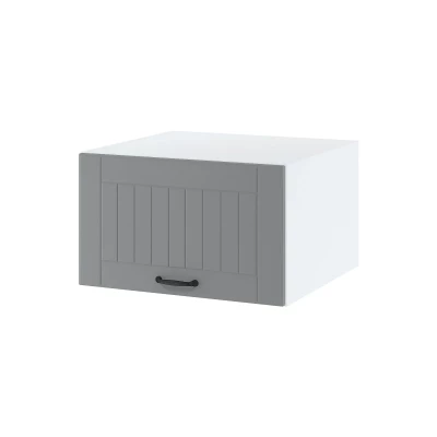 Kuchyňská závěsná skříňka LESJA - šířka 60 cm, šedá / bílá