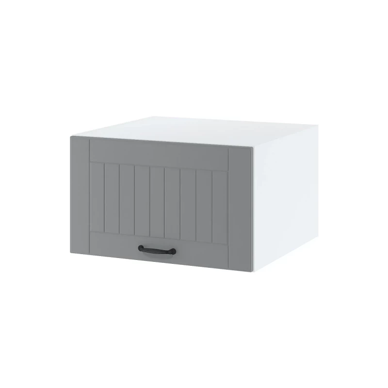 Kuchyňská závěsná skříňka LESJA - šířka 60 cm, šedá / bílá