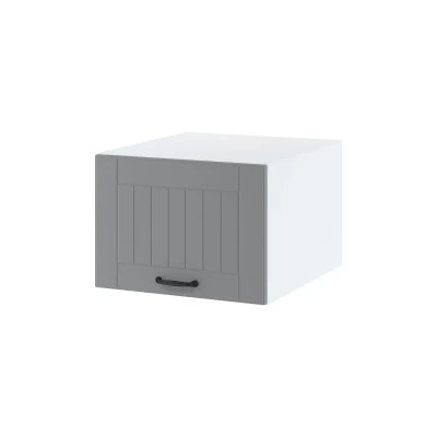 Kuchyňská závěsná skříňka LESJA - šířka 50 cm, šedá / bílá