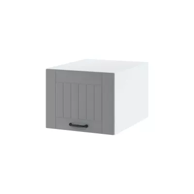 Kuchyňská závěsná skříňka LESJA - šířka 45 cm, šedá / bílá