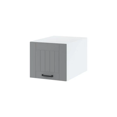 Kuchyňská závěsná skříňka LESJA - šířka 40 cm, šedá / bílá