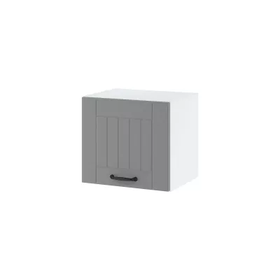 Závěsná kuchyňská skříňka LESJA - šířka 40 cm, šedá / bílá