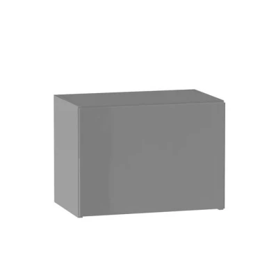 Závěsná kuchyňská skříňka ADAMA - šířka 45 cm, lesklá šedá / šedá