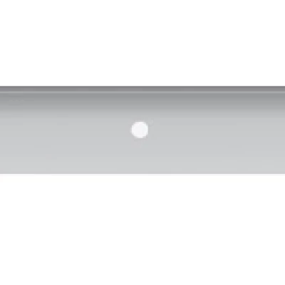 Ukončovací lišta UNIT - 60 cm, stříbrná, pravá