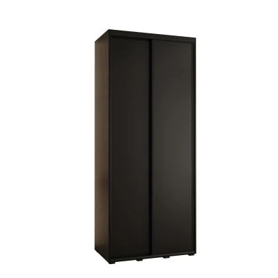 Šatní skříň ASIRI 1 - 100/45 cm, černá / černá