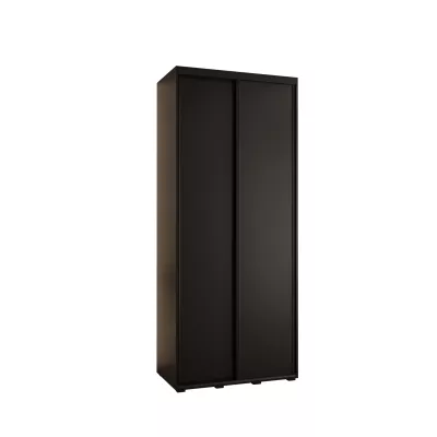 Šatní skříň ASIRI 1 - 110/45 cm, černá / černá