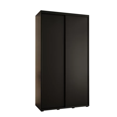 Šatní skříň ASIRI 1 - 130/45 cm, černá / černá