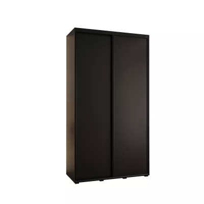 Šatní skříň ASIRI 1 - 130/45 cm, černá / černá
