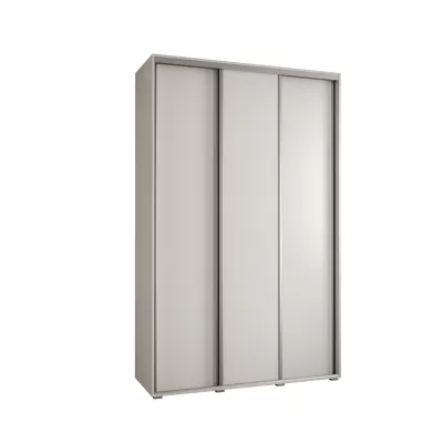 Šatní skříň ASIRI 1 - 150/45 cm, bílá / stříbrná