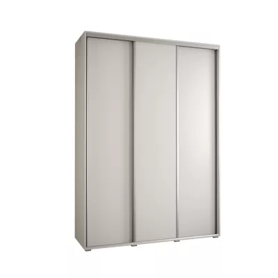 Šatní skříň ASIRI 1 - 170/45 cm, bílá / stříbrná