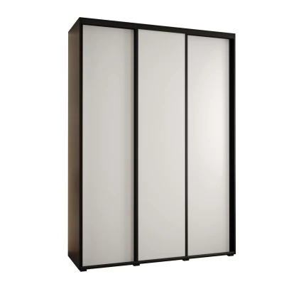 Šatní skříň ASIRI 1 - 170/45 cm, černá / bílá / černá