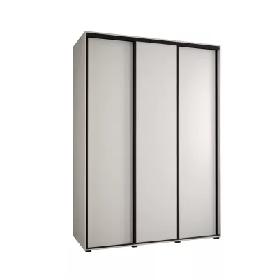 Šatní skříň ASIRI 1 - 170/60 cm, bílá / černá