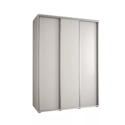 Šatní skříň ASIRI 1 - 170/60 cm, bílá / stříbrná