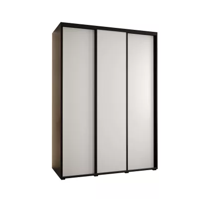 Šatní skříň ASIRI 1 - 170/60 cm, černá / bílá / černá