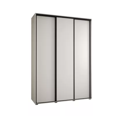 Šatní skříň ASIRI 1 - 180/45 cm, bílá / černá