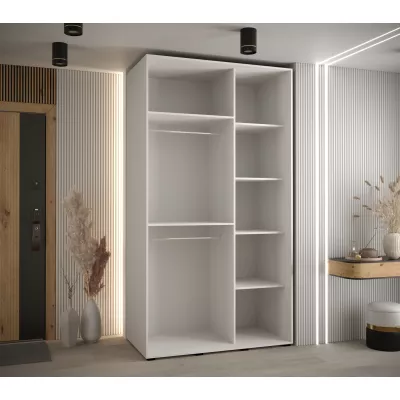 Šatní skříň ASIRI 5 - 140/60 cm, bílá / černá