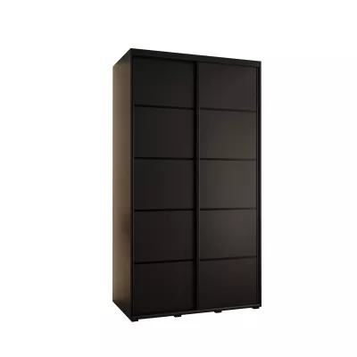 Šatní skříň ASIRI 4 - 140/60 cm, černá / černá