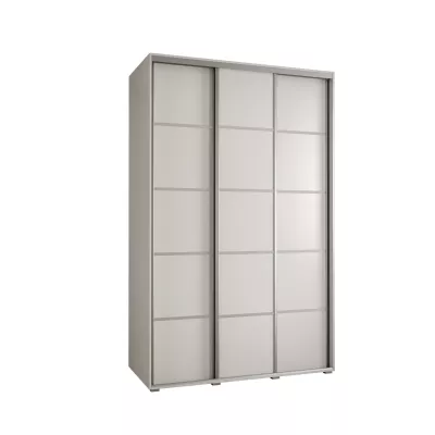 Šatní skříň ASIRI 4 - 150/60 cm, bílá / stříbrná