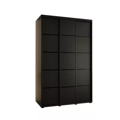 Šatní skříň ASIRI 4 - 150/45 cm, černá / černá