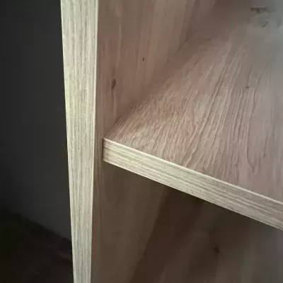 Šatní skříň ASIRI 1 - 130/60 cm, dub artisan / stříbrná