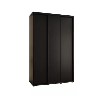 Šatní skříň YVONA 1 - 160/45 cm, černá / černá