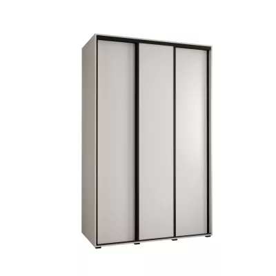 Šatní skříň YVONA 1 - 160/60 cm, bílá / černá