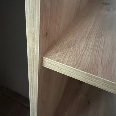 Šatní skříň YVONA 5 - 170/60 cm, bílá / černá / černá